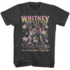 Whitney Houston T-Shirt R&B Singer I'm Your Baby Tonight New Smoke Cotton