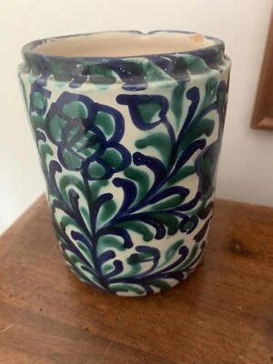 Fajalauza Granada Spanish Pottery  Large Jar Pomegranate & Hen Design - Image 1 of 4