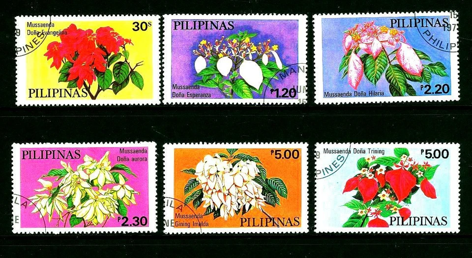 Philippines Plants Flowers 6 STAMPS set 1979 USED / CTO - Image 1 of 1