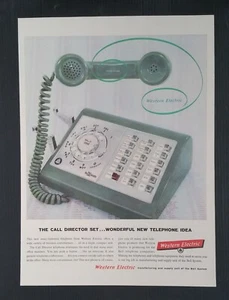 Vintage 1958 Western Electric The Call Director Telephone Full Page Color Ad - Picture 1 of 1