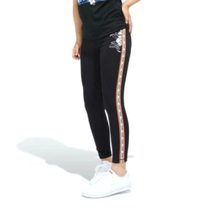 Adidas Youth- Girls Training Farm Rio Cardio Long Tights Colour Black/White. New - Picture 1 of 9