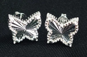 Women's Butterfly Sterling Silver 925 earrings New ladies girls - Picture 1 of 5