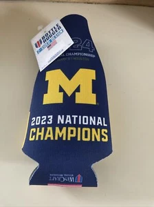 Michigan Wolverines Bottle Koozie 🔥 National Champions 🔥neoprene NCAA - Picture 1 of 2
