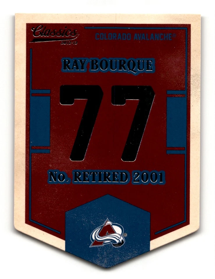 Ray Bourque 2012-13 Panini Classics Signatures Banner Numbers #EN25 Colorado - Image 1 of 2
