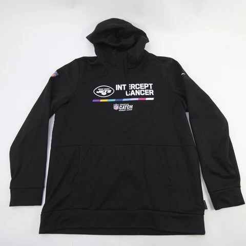 New York Jets Nike Therma-FIT Sweatshirt Men's Black Used Cover