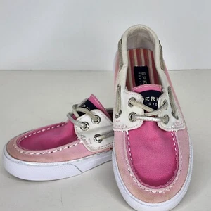 Sperry Mädchen Bahama 2-Loch Boot rosa Schuhe Gr. 10M Top Sider UK 9,5 EU 27,5 - Bild 1 von 9