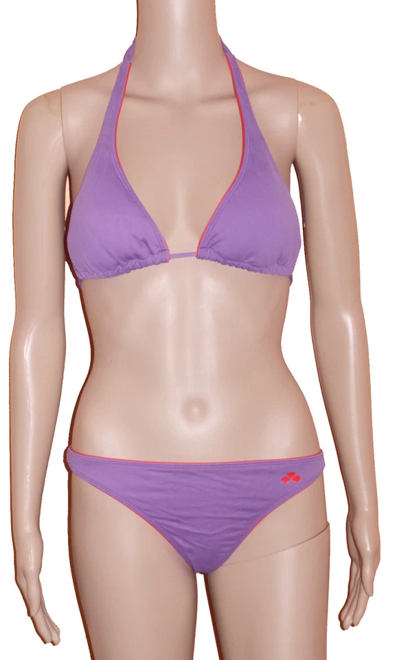 Crocs CAPW015 Shore Triángulo Mujer Bikini [ XS - S - L] Halter Púrpura Nuevo & - Imagen 1 de 1