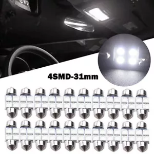 20x White LED Interior Lights Bulbs Kit Car Trunk Dome License Plate Lamps New . - Bild 1 von 7