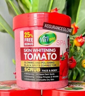 VEET GOLD Tomato Glowing &Black Spots Corrector Scrub Face & Body