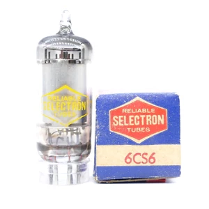 One Excellent SELECTRON 6CS6 Tube NOS NIB Tests Very Strong GM[%]: 111 AMPLITREX - Picture 1 of 1