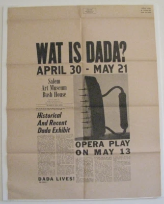 *SCARCE ORIGINAL EARLY 1960s DADA / CONTEMPORARY ART EXHIBIT / OPERA POSTER* - Image 1 of 4