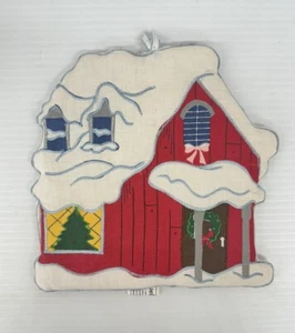 Vintage Christmas House Towel Art by Jay Franco Pot Holder - Picture 1 of 2