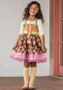 NWT Matilda Jane Size 6 8 Spinning with Joy Knot Dress Make Believe NEW Fall - Picture 1 of 4