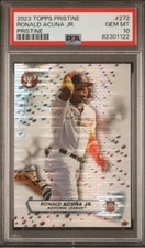 2023 Topps Pristine Baseball #272 Ronald Acuna Jr Pristine Refractor PSA 10 GEM