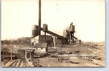 Real Photo Postcard Consolidated Indiana Coal Co Mine Mining Railroad LL Cook