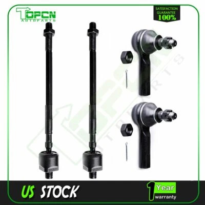 4pcs Front Suspension Inner & Outer Tie Rod End Kit For 1997-2001 Infiniti Q45 - Image 1 of 4