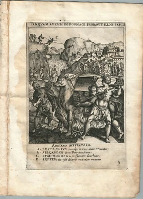 1585 ENGRAVING MARTYRDOM SCENE by CAVALIERI Ecclesiae militantis triumphi # 9 - Image 1 of 2
