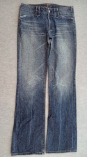 7 For All Mankind Womens Size 27 Blue Denim Wide Leg Flared Jeans