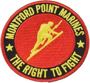 MONTFORD POINT MARINES RUNDER AUFNÄHER - Farbe - Veteranengeschäft. - Bild 1 von 1