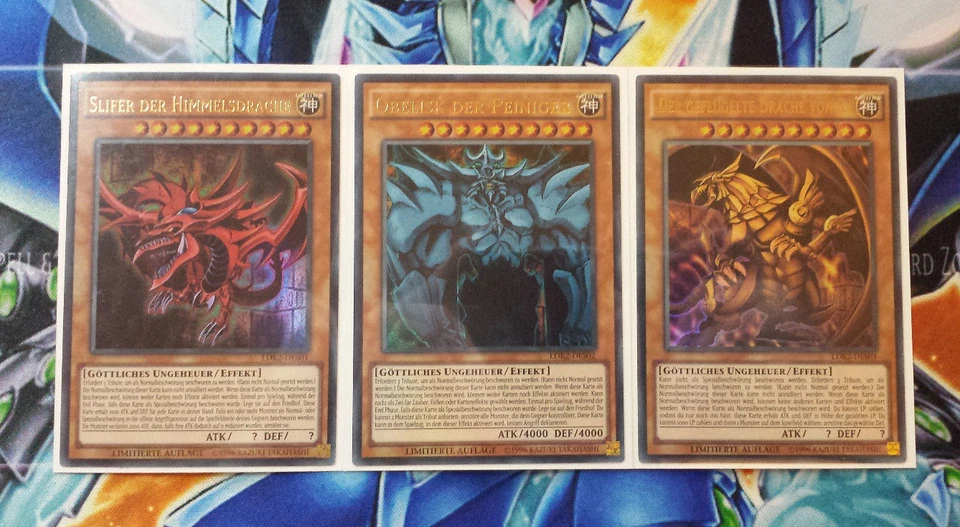 Yu-Gi-Oh! Götterkarten Obelisk Slifer Ra LDK2 ULTRA RARE! TOP Zustand! Deutsch! - Bild 1 von 1
