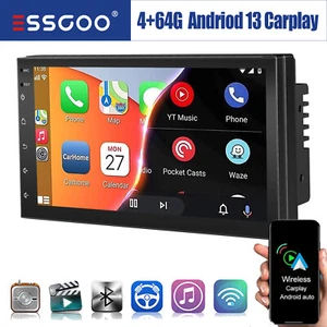 Android 14 Autoradio 2 DIN 7 Pollici Apple Carplay 4+64G GPS RDS WiFi Bluetooth - Foto 1 di 14