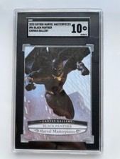 2020 Upper Deck Marvel Masterpieces CANVAS BLACK PANTHER #96 SGC 10 GEM MINT!