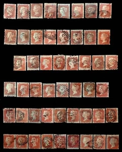 GB 1854 - 1d Rojos x 50 Sin Clasificar ESTADO MIXTO Usado GM620 - Imagen 1 de 1