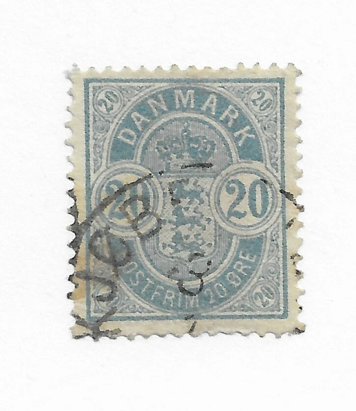 Sello Dinamarca #40 valor CAT $5,00 Foto 1 de 1