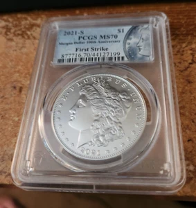 2021 s Morgan dollar PCGS MS 70 First Strike - Picture 1 of 2