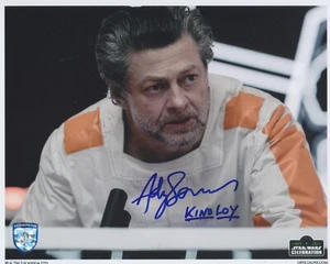 Autógrafo firmado por Andy Serkis Star Wars Andor Kino Loy 8x10 OPX #fenix - Imagen 1 de 1