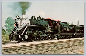 Vintage Postkarte Southern Railway Lokomotive # 630 in Toccoa, Georgia - Bild 1 von 2