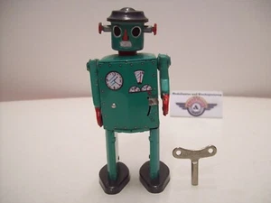 Robot "Atomic Man" Turquesa, Años 90, Mecanismo, Schylling (Hecho en USA) - Imagen 1 de 5