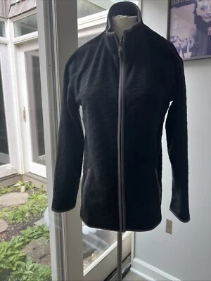 Chaqueta con cremallera completa negra pequeña para mujer Talbot's nueva con etiquetas precio de venta sugerido por el fabricante 79,50 USD Foto 1 de 4