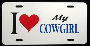 I LOVE MY COWGIRL Matrícula - Nuevo, Novedad, Diversión - Imagen 1 de 1