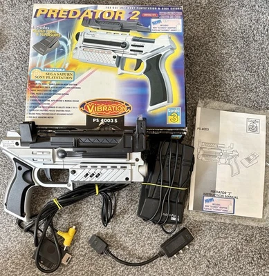 Predator 2 Logic 3 Light Gun for PS1 / Sega Saturn - Boxed - PS 4003 S - Image 1 of 4