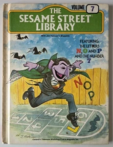 Vintage 1978 THE SESAME STREET LIBRARY Book Volume 7 Jim Henson J. Mathieu - Picture 1 of 10