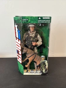 NEW SEALED 2004 HASBRO GI JOE MILITARY K-9 PATROL 12" ACTION FIGURE W/ BROWN DOG - Picture 1 of 9
