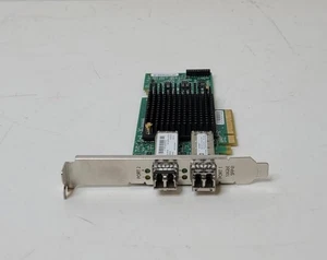 HP 615406-001 PCIe 2 Port SFP+ 10GbE Ethernet Adapter w/Transceivers - Picture 1 of 11