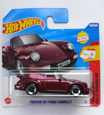 HOT WHEELS PORSCHE 911 TURBO CABRIOLET HW THEN AND NOW 2025 NUOVO BLISTERATO - Immagine 1 di 2