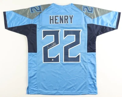 CAMISETA FIRMADA POR DERRICK HENRY TITANES-BECKETT Foto 1 de 2
