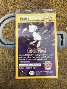 Pokemon SEALED Pikachu #4 The First Movie Black Star 1999 WOTC Promo!! - Picture 1 of 2