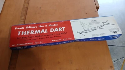 Vintage Frank Ehling's No. Modelo de avião modelo dardo térmico 2 modelos, kit Sig FF-12 - Imagem 1 de 2