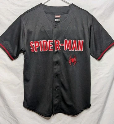 Camiseta deportiva Marvel Spider-Man para hombre mediana de béisbol Miles Morales exclusiva de boxlunch Foto 1 de 4