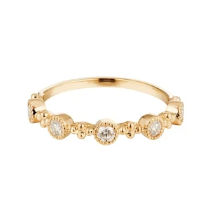 14K Yellow Gold Lab Grown Diamond Ring MZ1087 - Picture 1 of 7