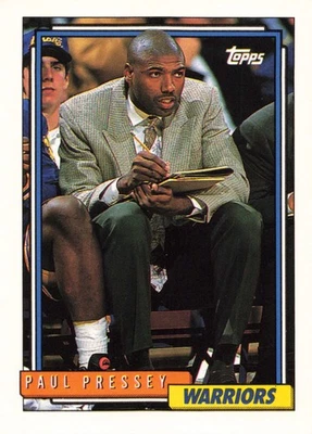 Paul Pressey 1992-93 Topps #256 Golden State Warriors Basketball - Image 1 of 2