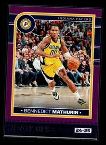 2024-25 Hoops #56 Bennedict Mathurin Purple - Picture 1 of 2