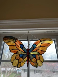 Butterfly Stained Glass Appalachian Artist: The Late Judson Bailey 2003 - Picture 1 of 10