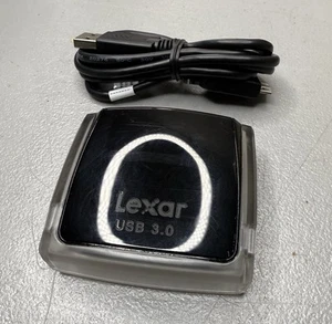 Lexar Professional USB 3.0 Dual Slot Memory Card Reader LRW400U With Cord - Picture 1 of 4