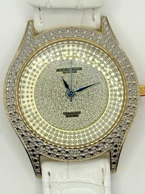 Reloj Akribos XXIV Diamante “Brillianaire” Bisel con Acento de Diamantes AK464YG Foto 1 de 4