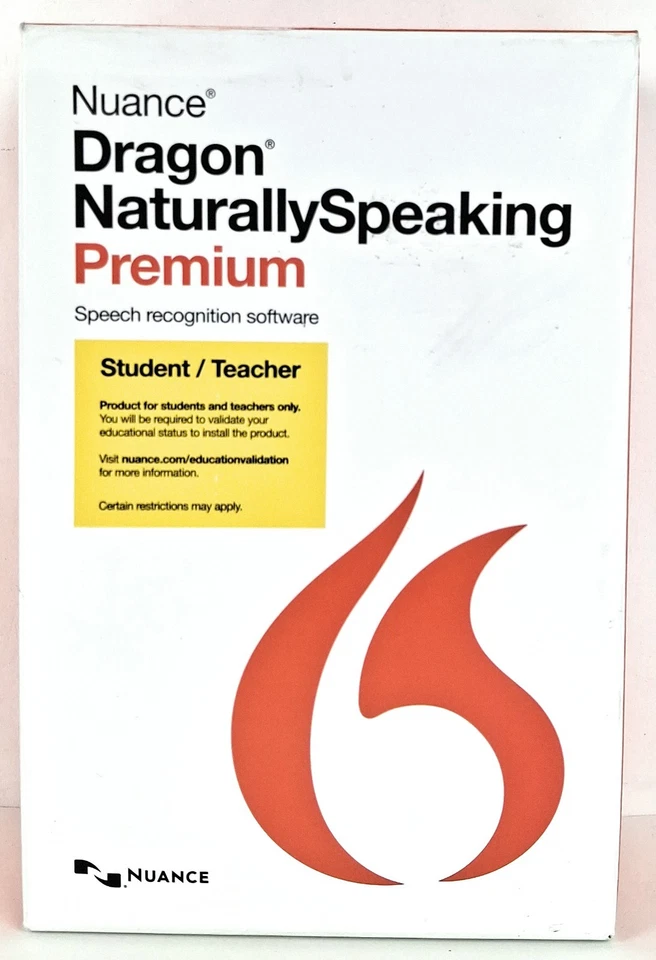 NUANCE Dragon Naturally Speaking PREMIUM Speech Recognition Software Version 13 - Image 1 of 4